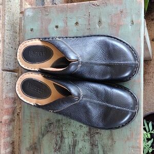 Born brand, slip on clogs / mules